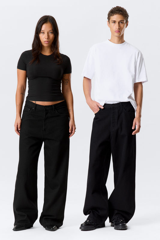 Astro Mid Rise Loose Baggy Leg Unisex Jeans