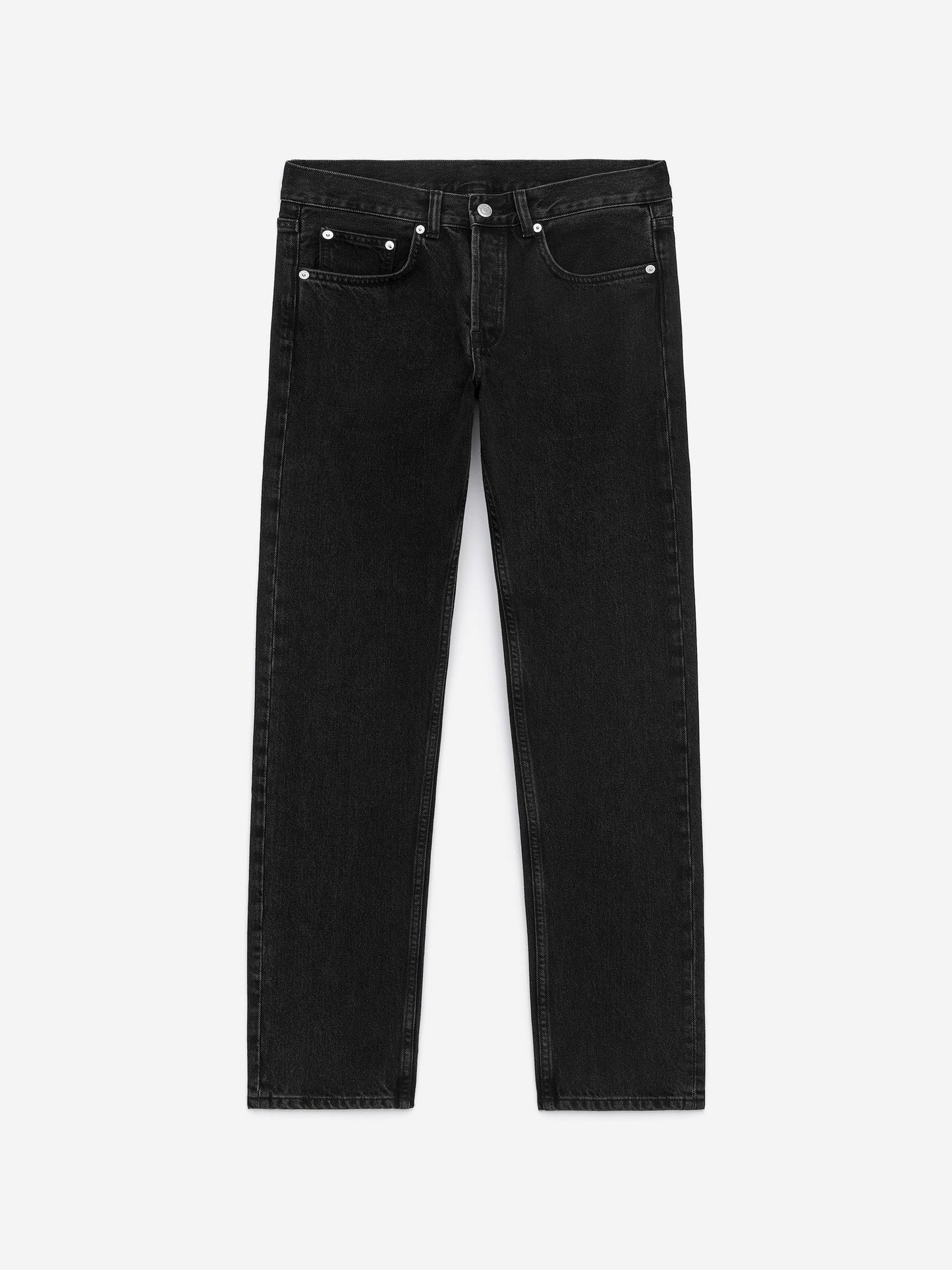 PARK Regular Straight Jeans-Schwarz-16117