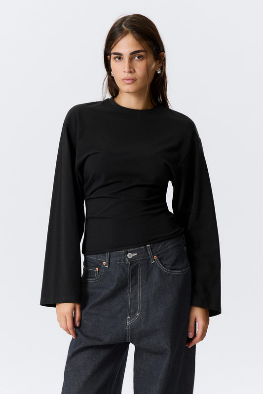 Gerüschtes Langarm-Shirt