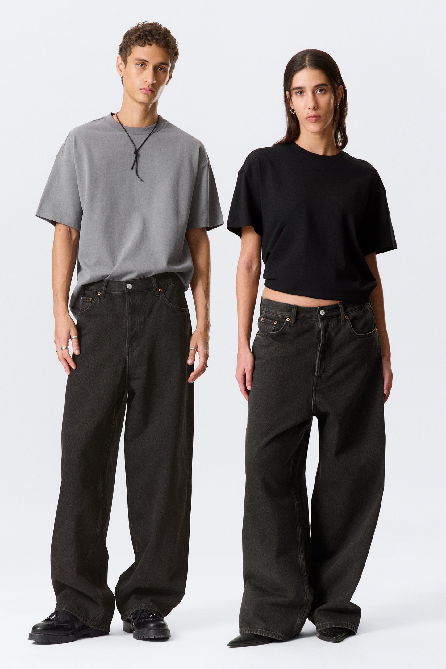 Astro Mid Rise Loose Baggy Leg Unisex Jeans