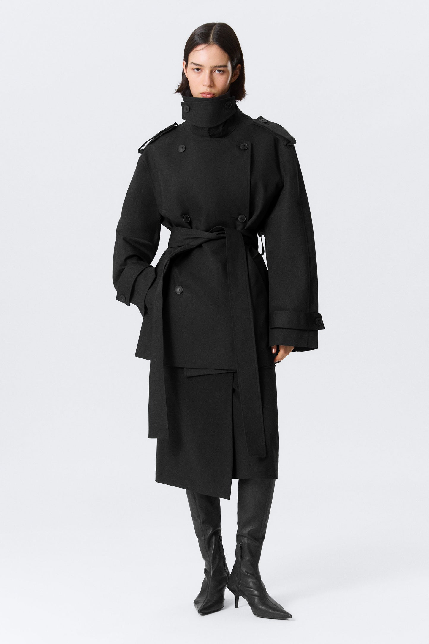 FAUSTINA C - DOPPELREIHIGER OVERSIZE-TRENCHCOAT