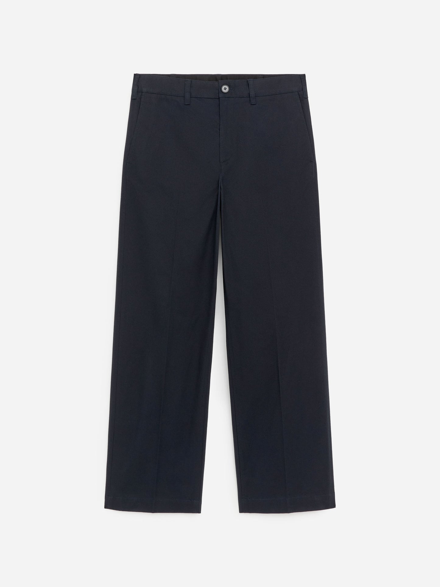 Lockere Hose aus Baumwolltwill-Blau-18458