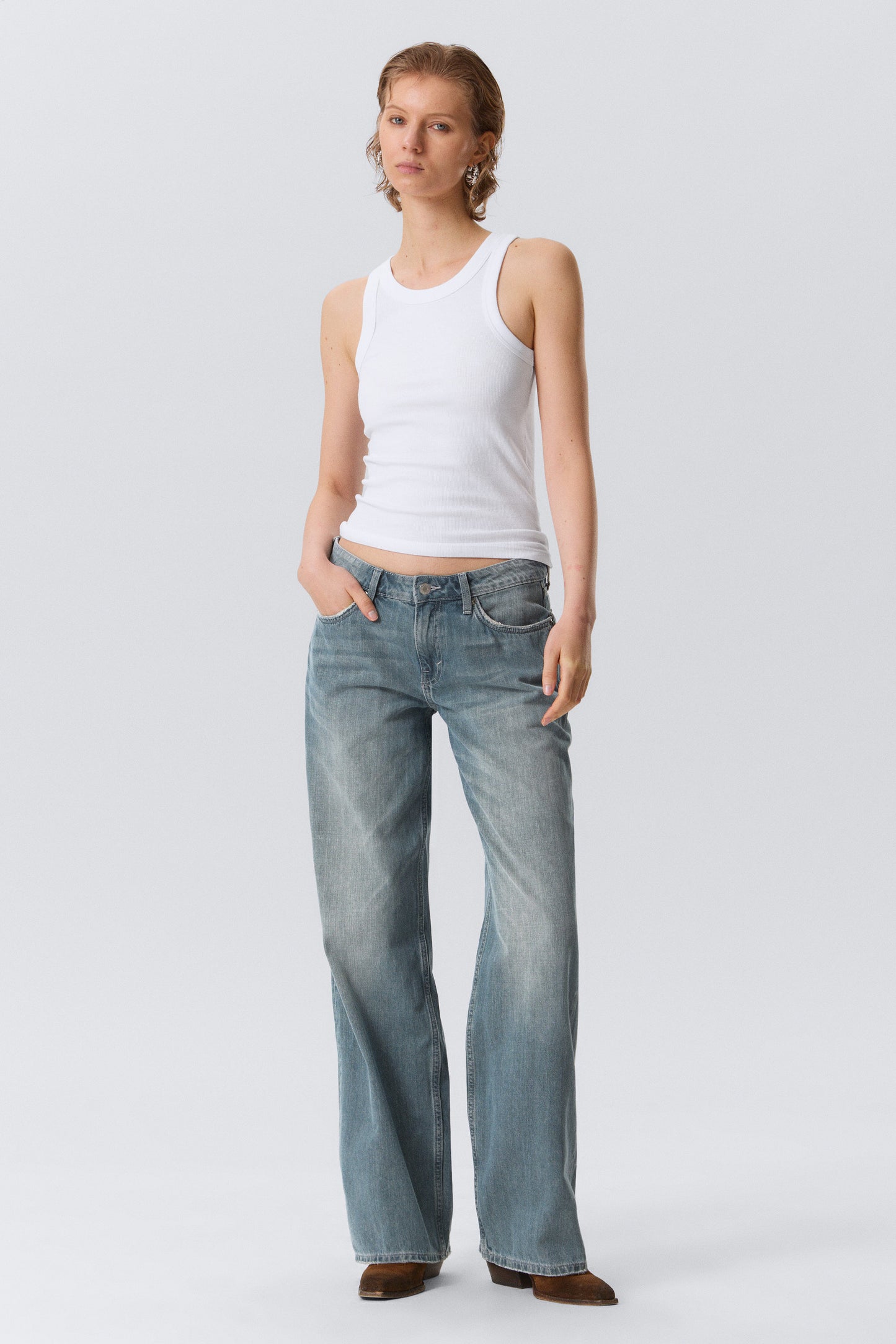 Ample Low Waist Loose Wide Leg Jeans