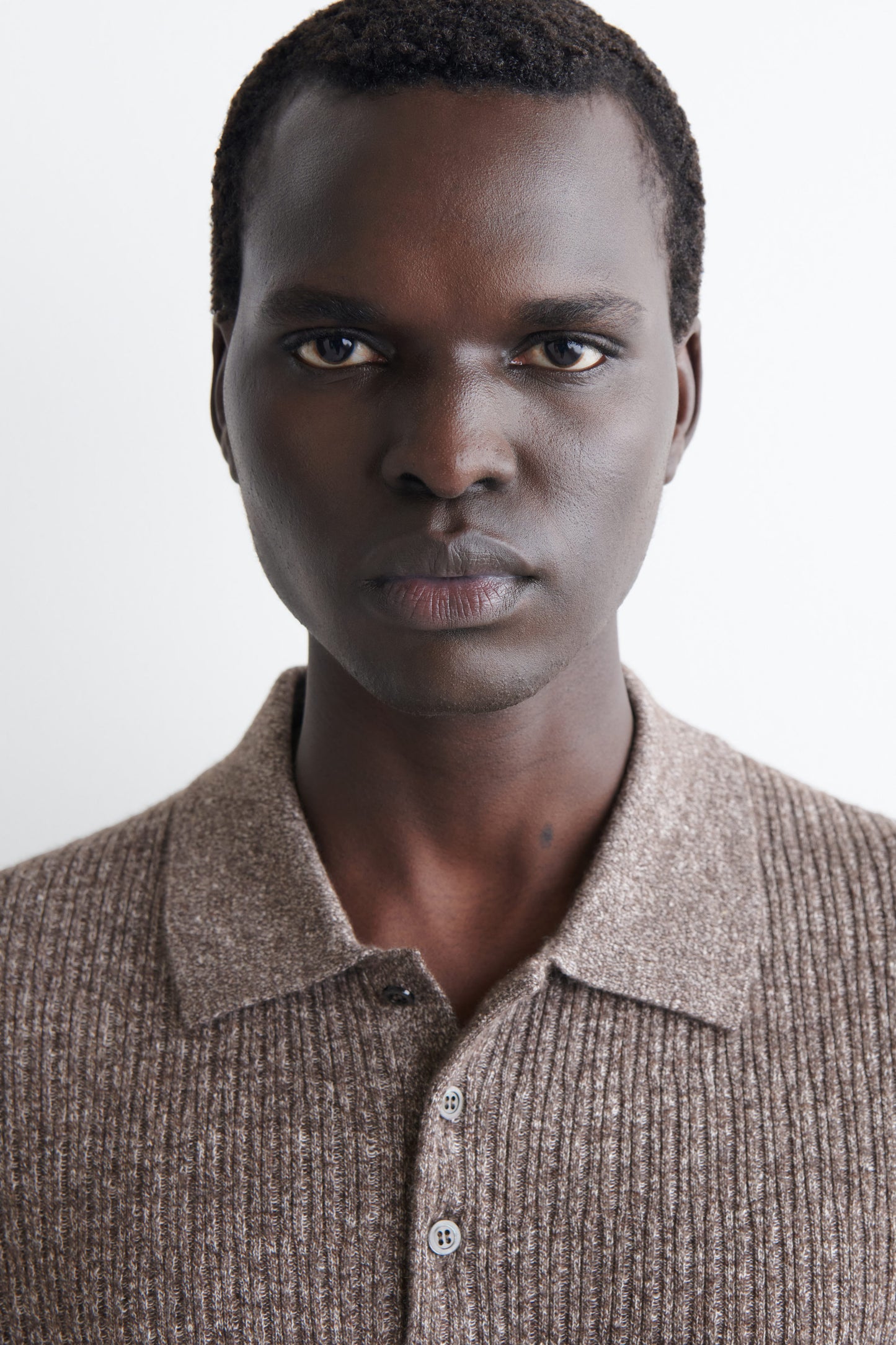CASHMERE-LINEN POLO SHIRT
