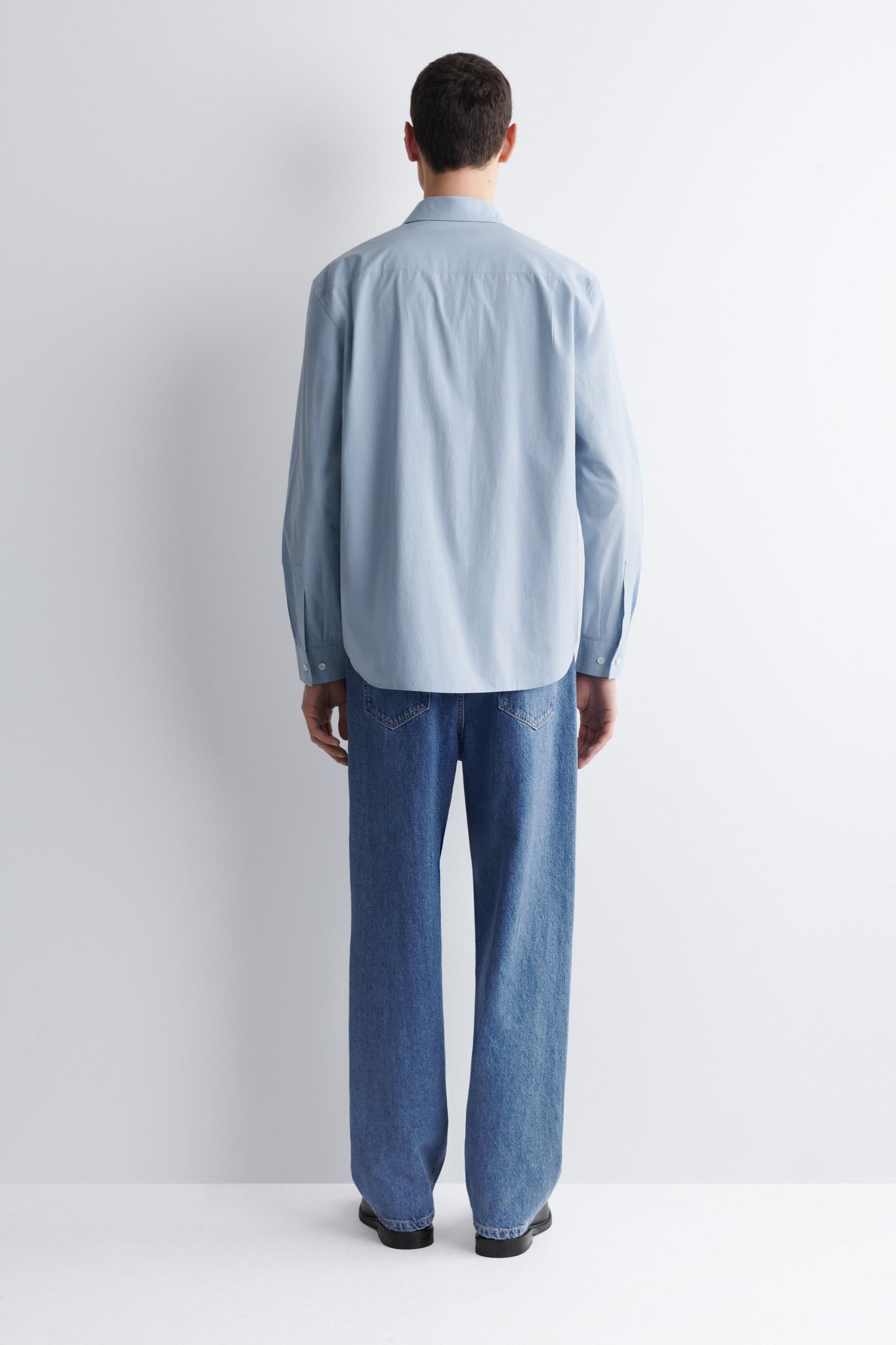 RELAXED PIMA COTTON-POPLIN SHIRT