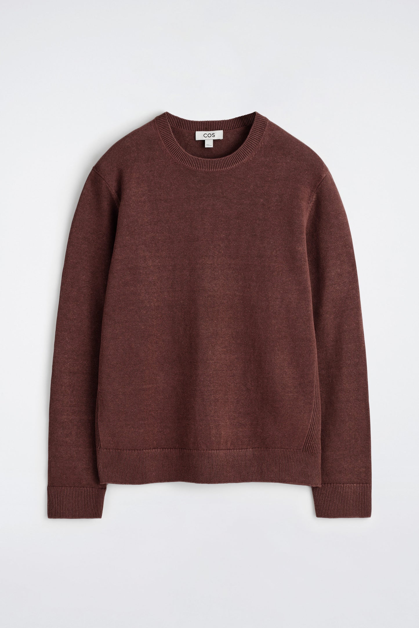 KNITTED LINEN CREW-NECK JUMPER