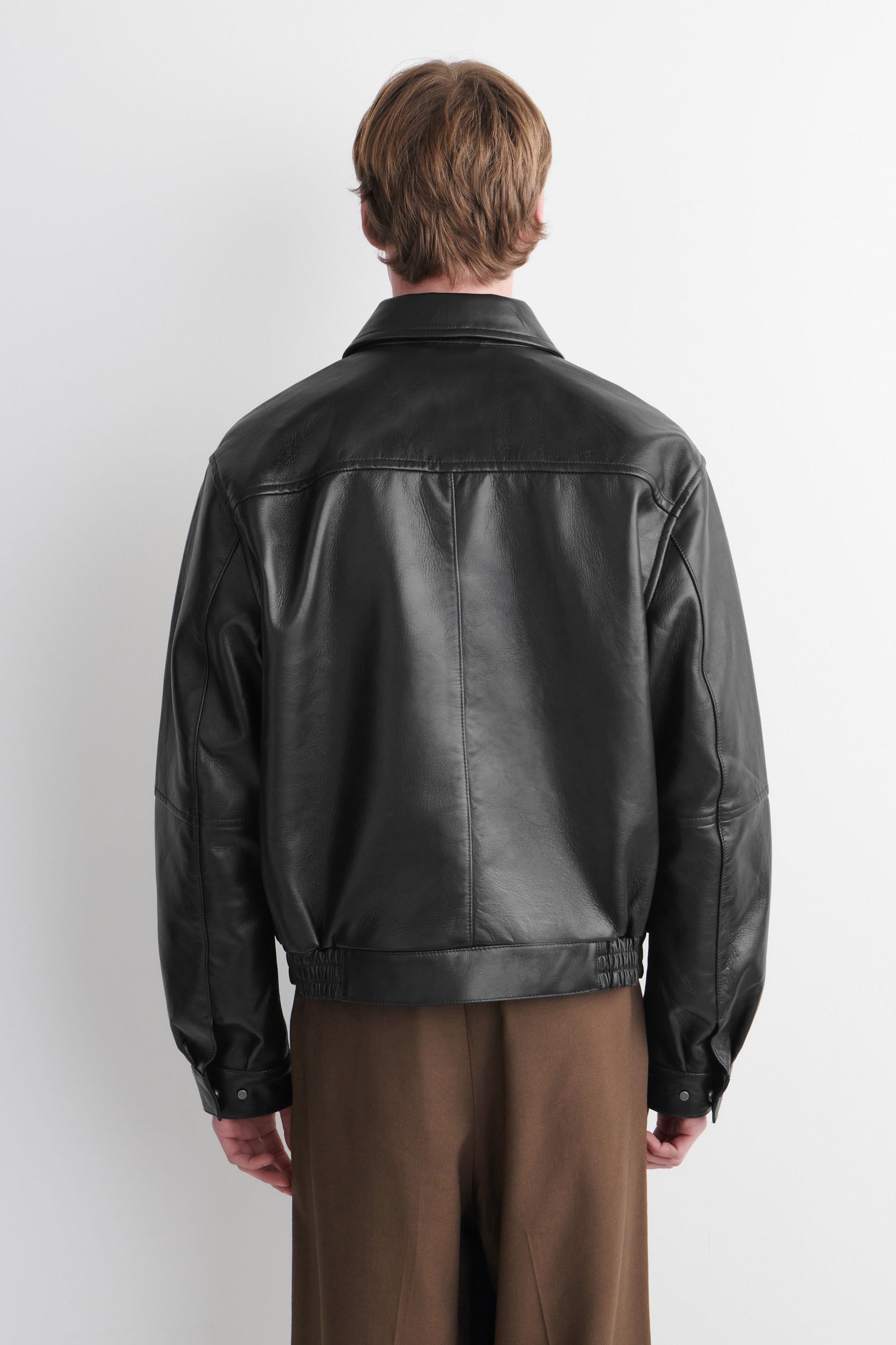 LEATHER BLOUSON JACKET