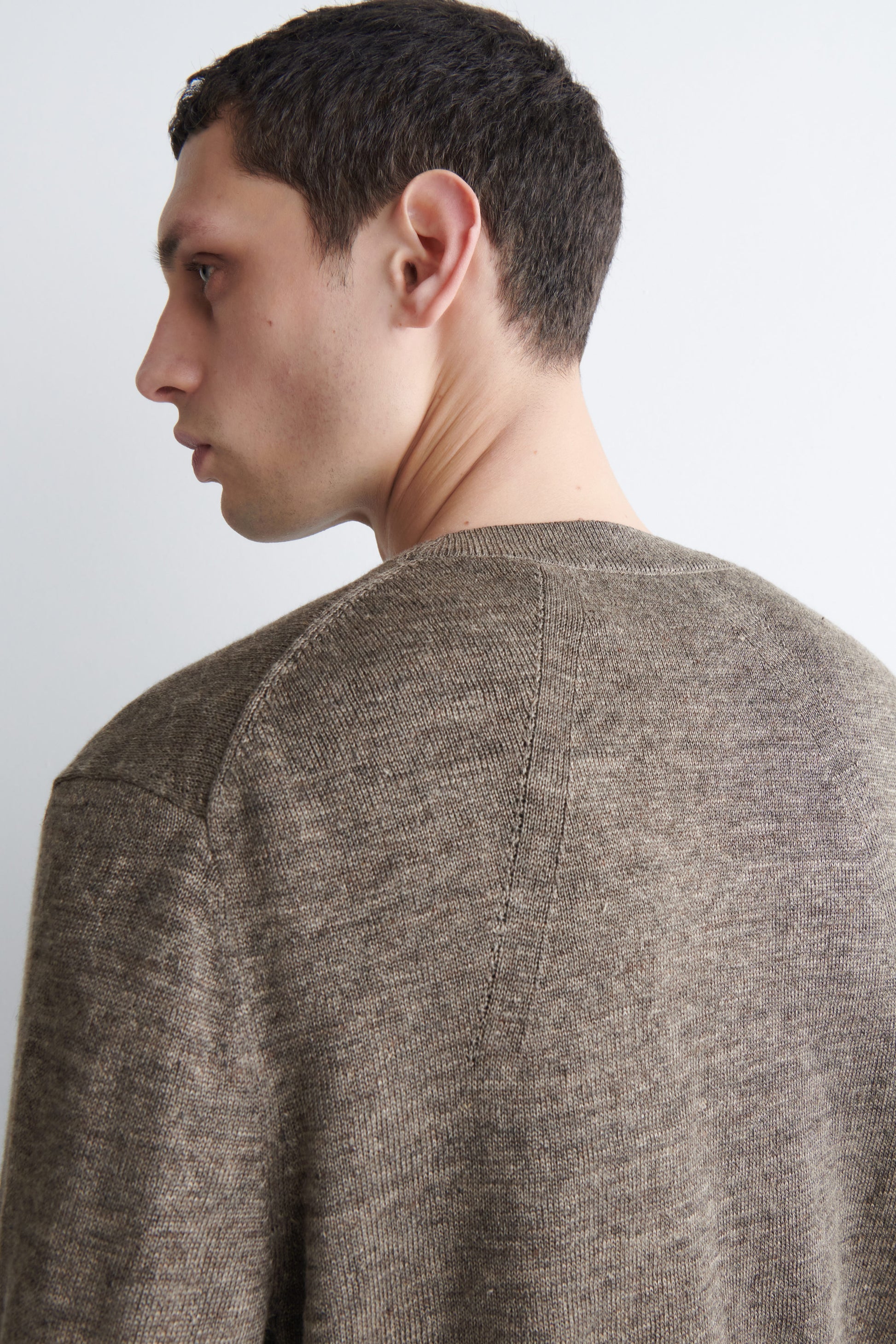 KNITTED LINEN CARDIGAN