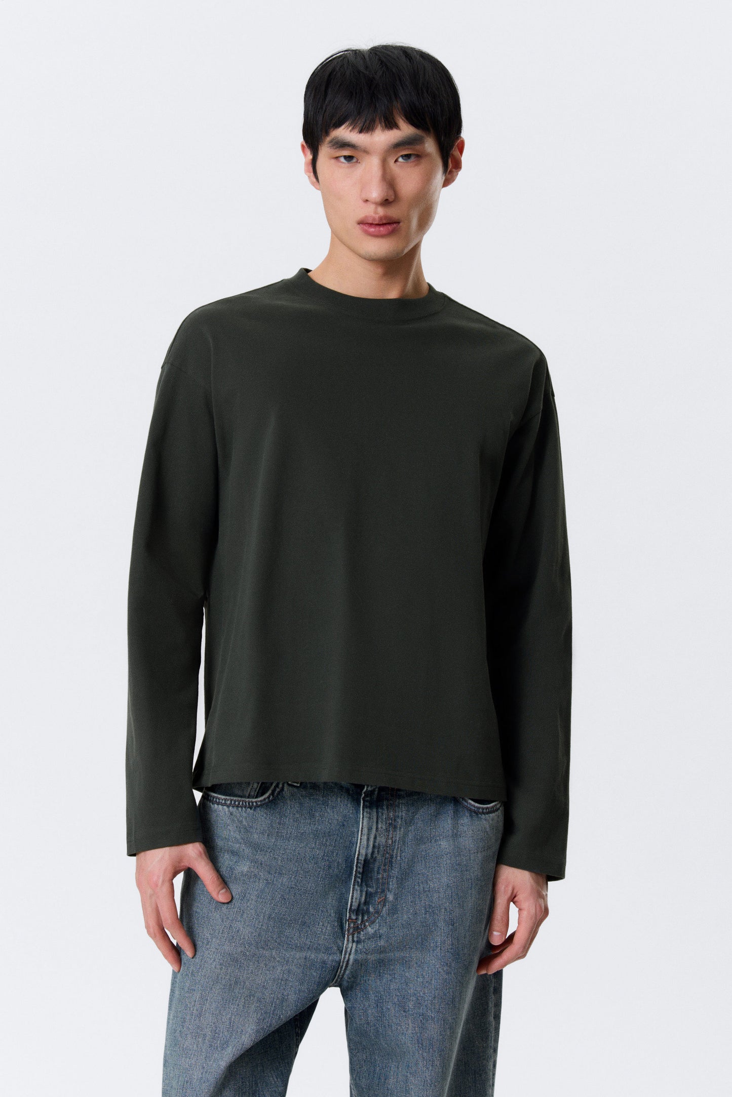 Boxy Longsleeve mit lockerer Passform