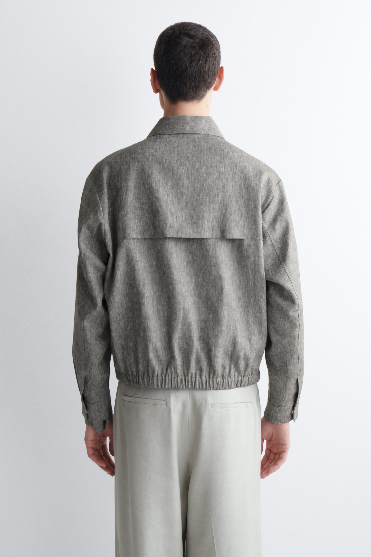 LINEN BLOUSON JACKET