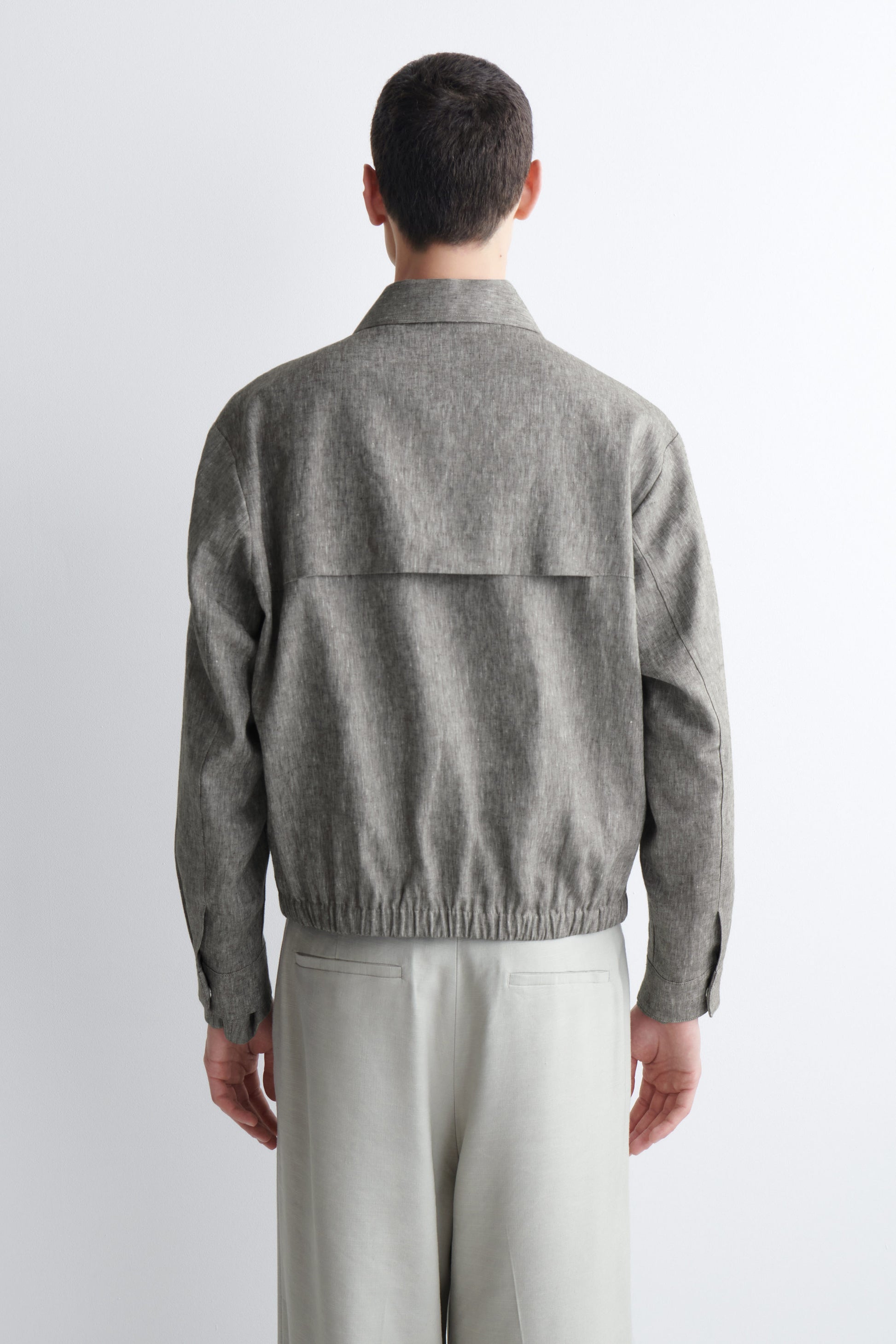 LINEN BLOUSON JACKET