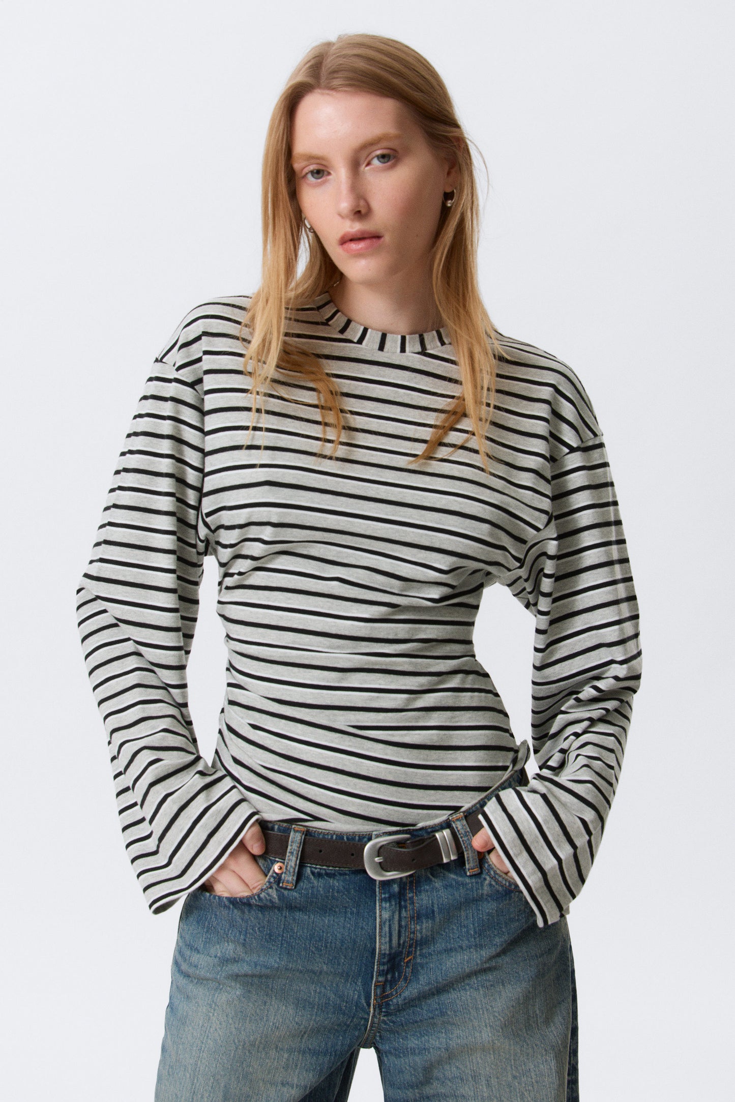Gerüschtes Langarm-Shirt
