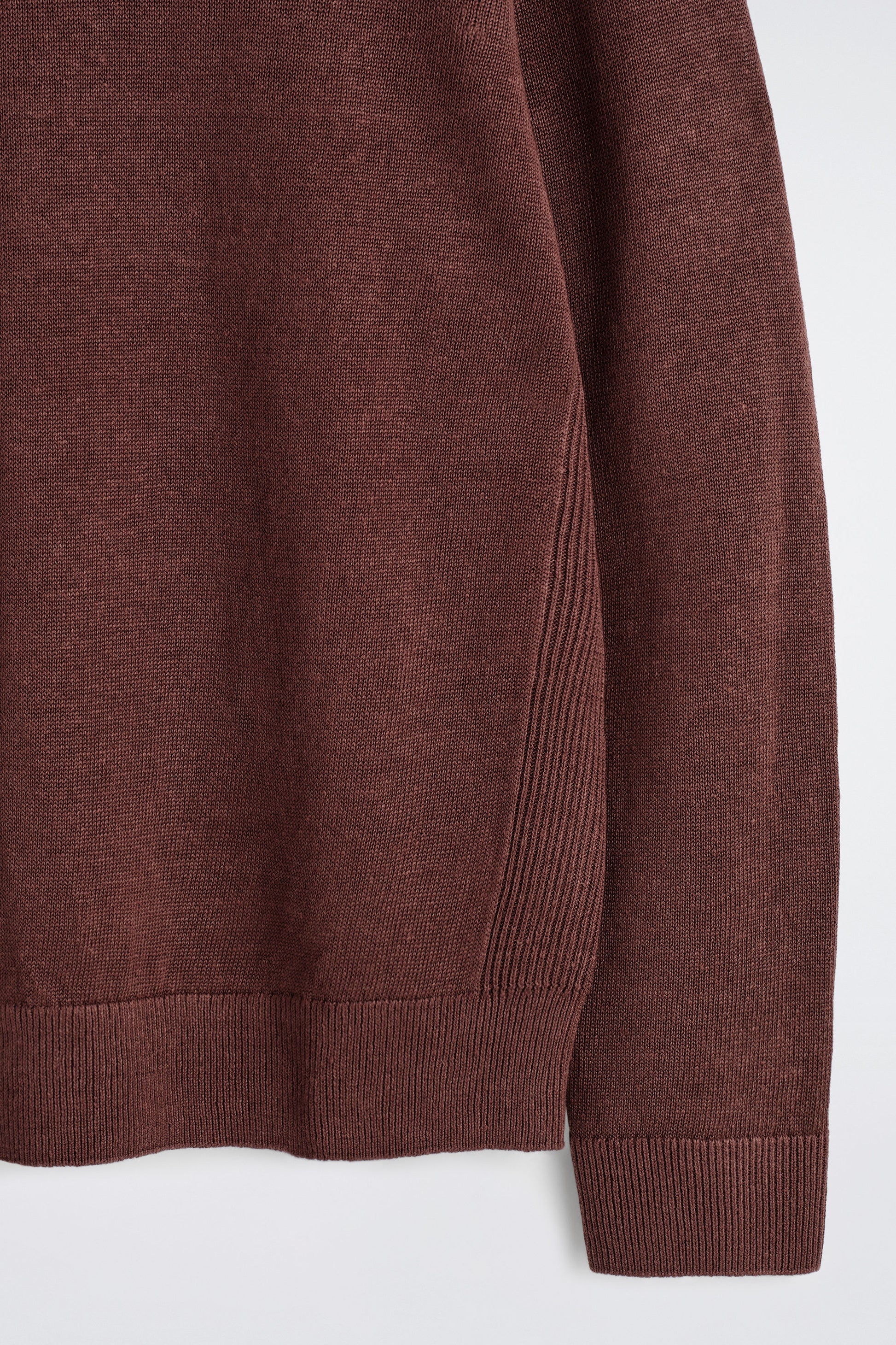 KNITTED LINEN CREW-NECK JUMPER