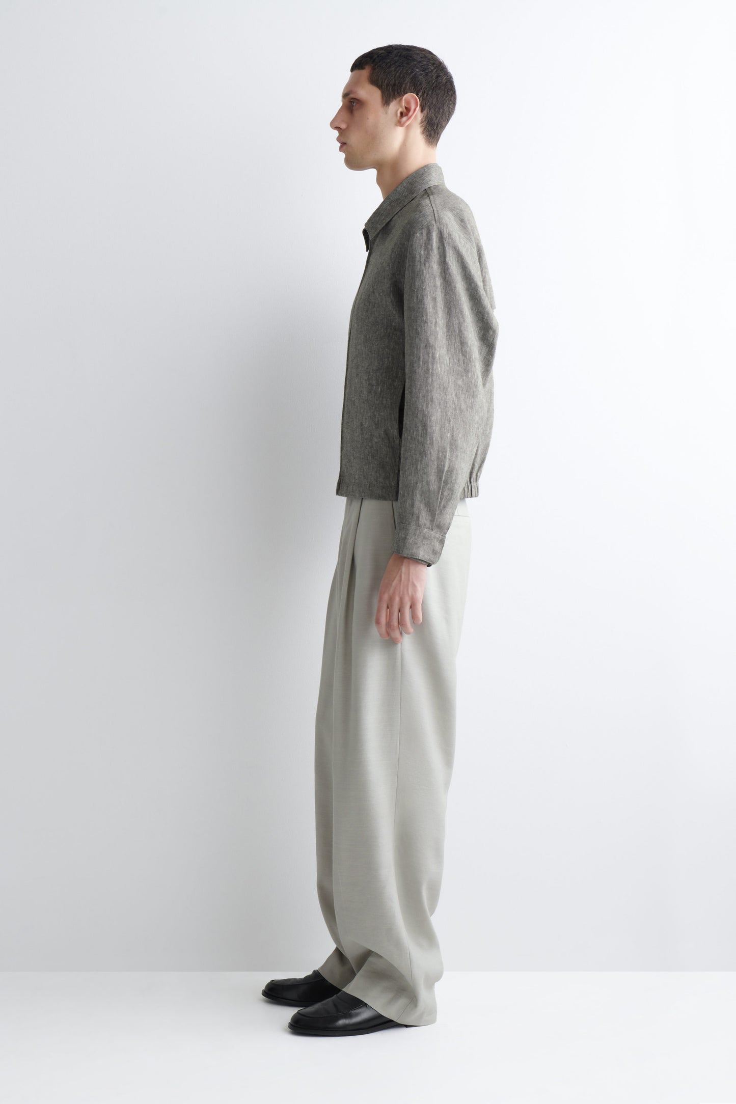 LINEN BLOUSON JACKET