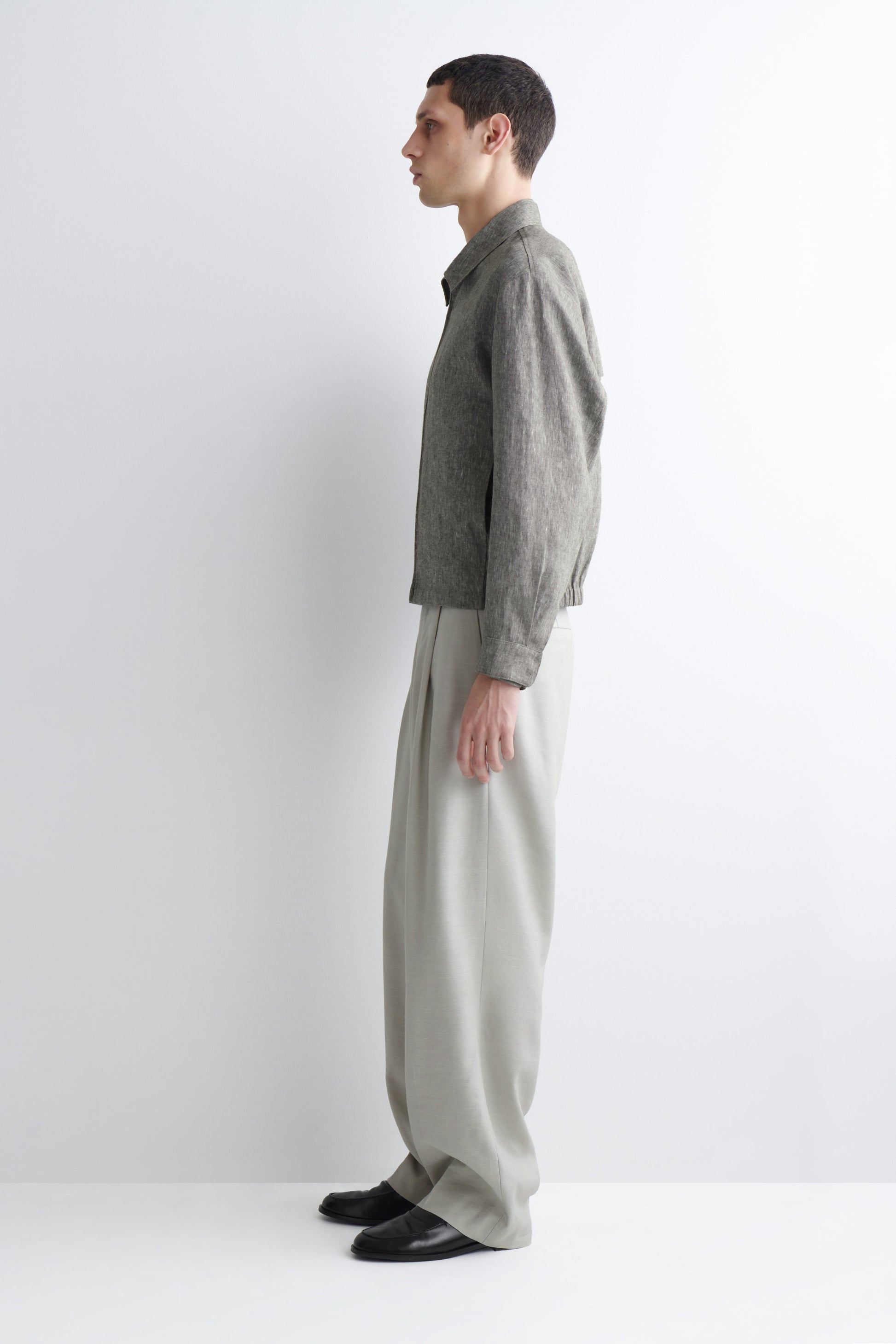 LINEN BLOUSON JACKET