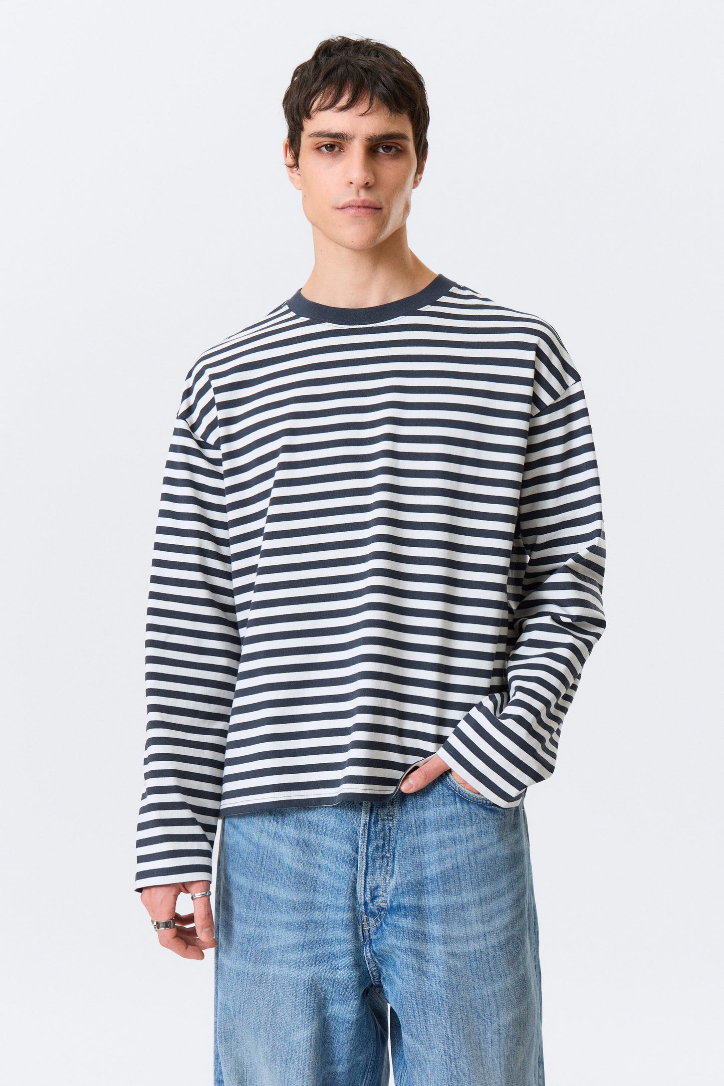 Boxy Longsleeve mit lockerer Passform