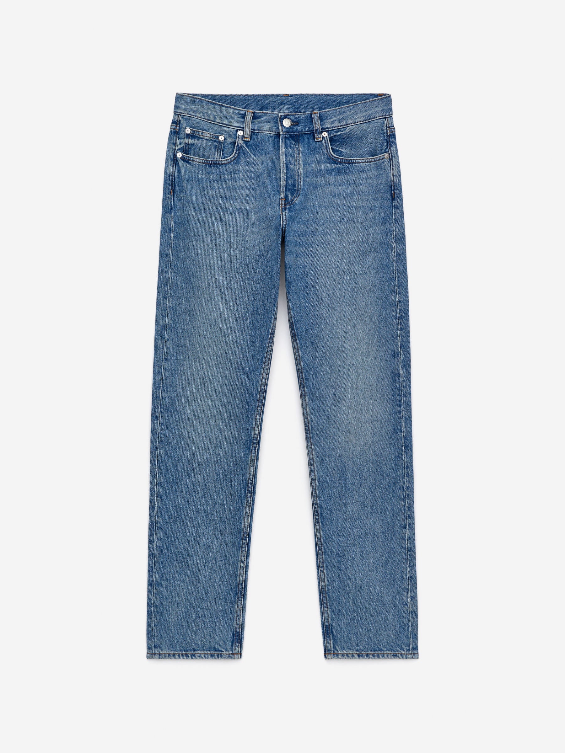 PARK Regular Straight Jeans-Blau-11616