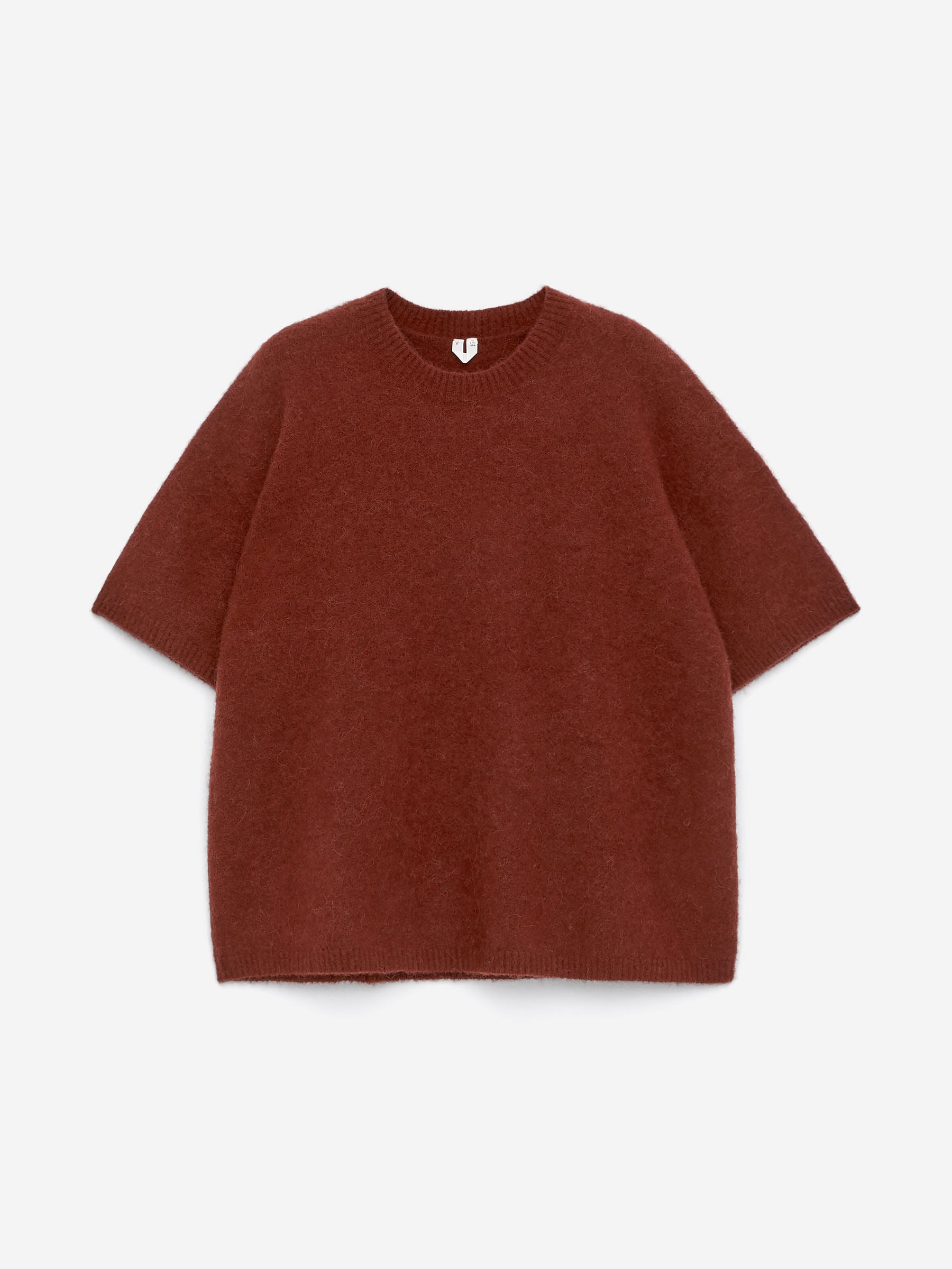 Pullover aus Alpakawolle und Wolle-Orange-15922