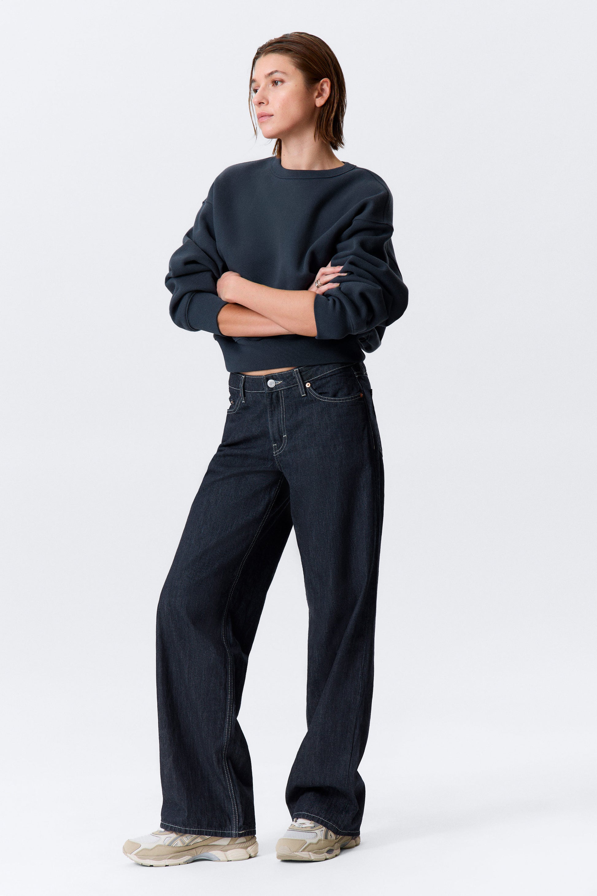 Ample Low Waist Loose Wide Leg Jeans