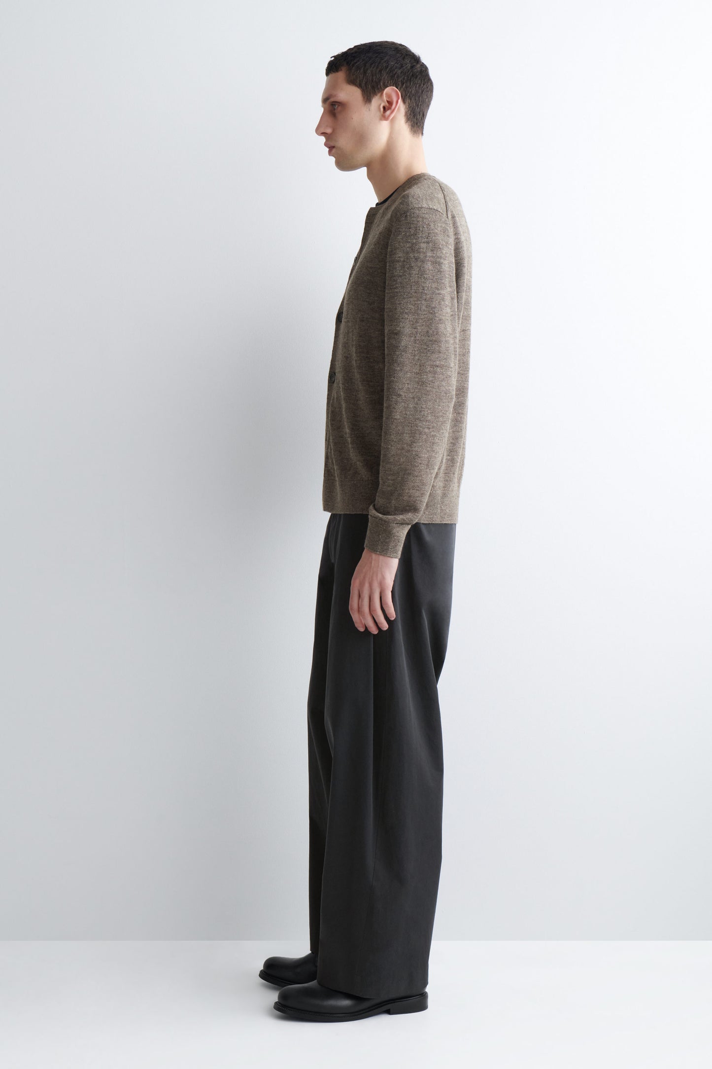 KNITTED LINEN CARDIGAN