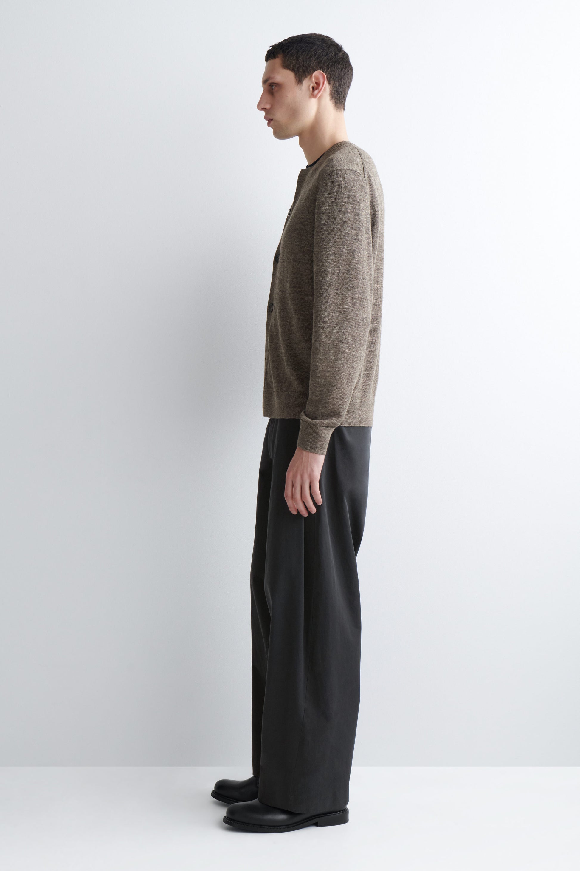 KNITTED LINEN CARDIGAN
