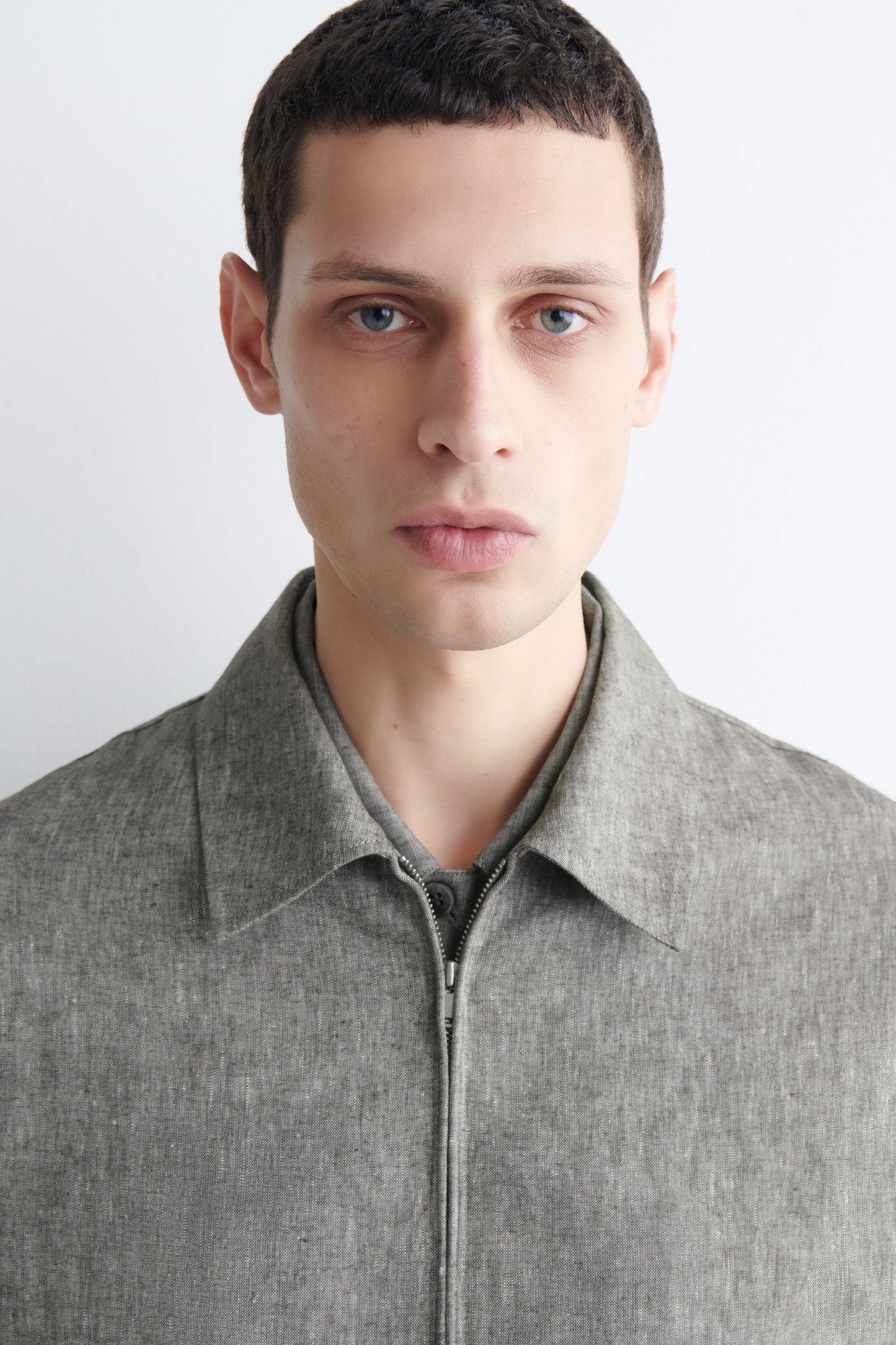 LINEN BLOUSON JACKET