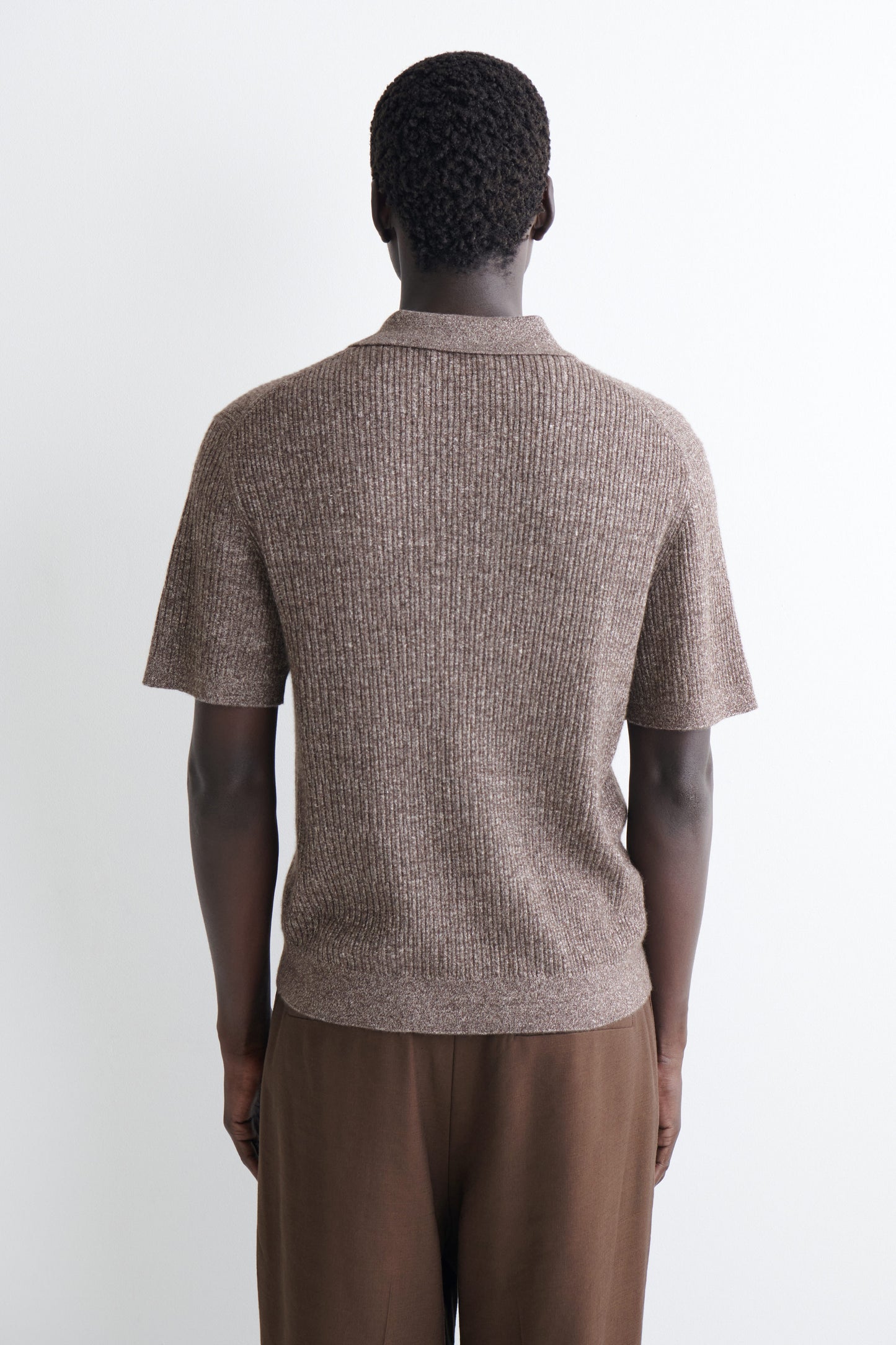 CASHMERE-LINEN POLO SHIRT