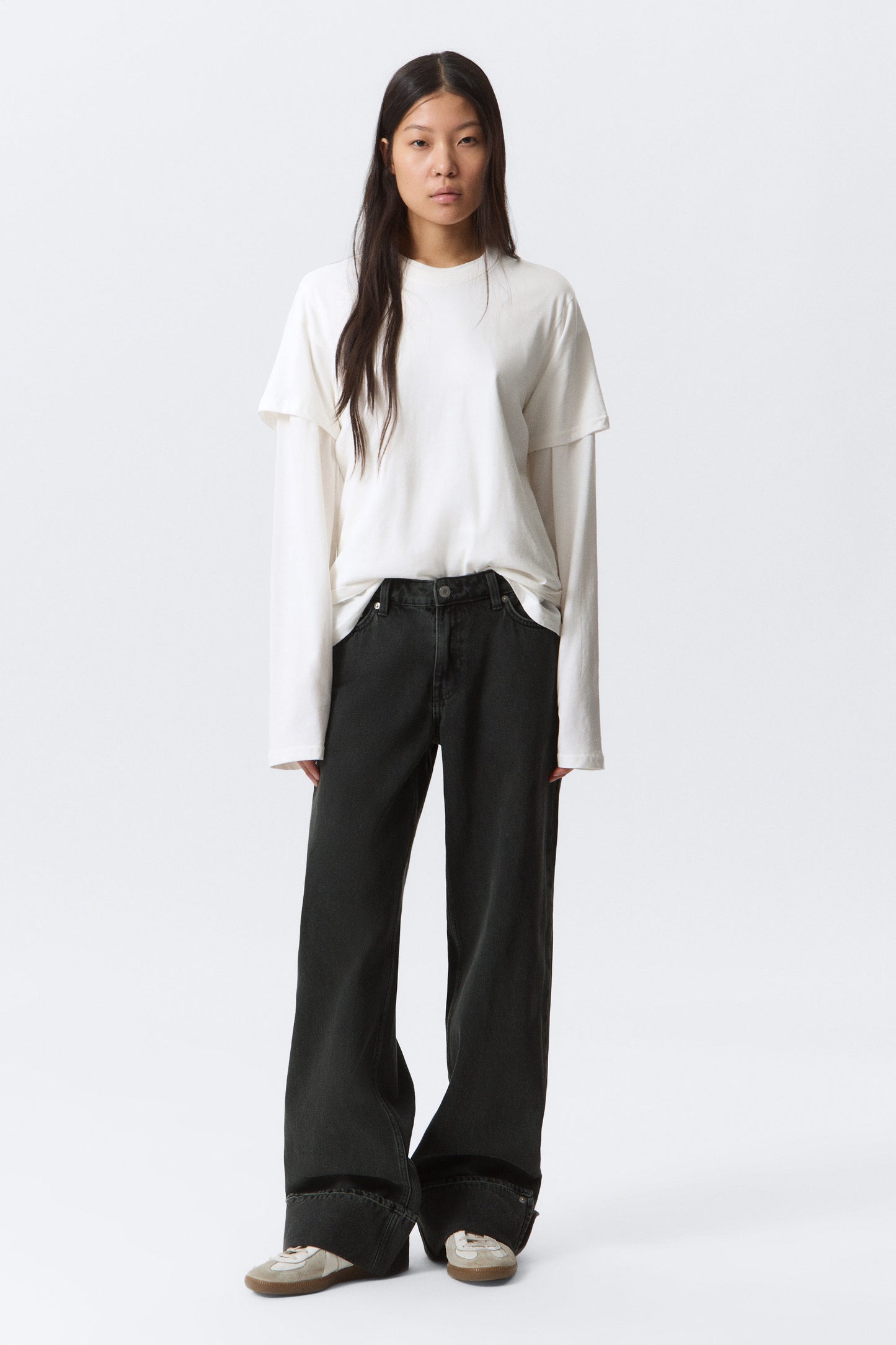 Ample Low Waist Loose Wide Leg Jeans