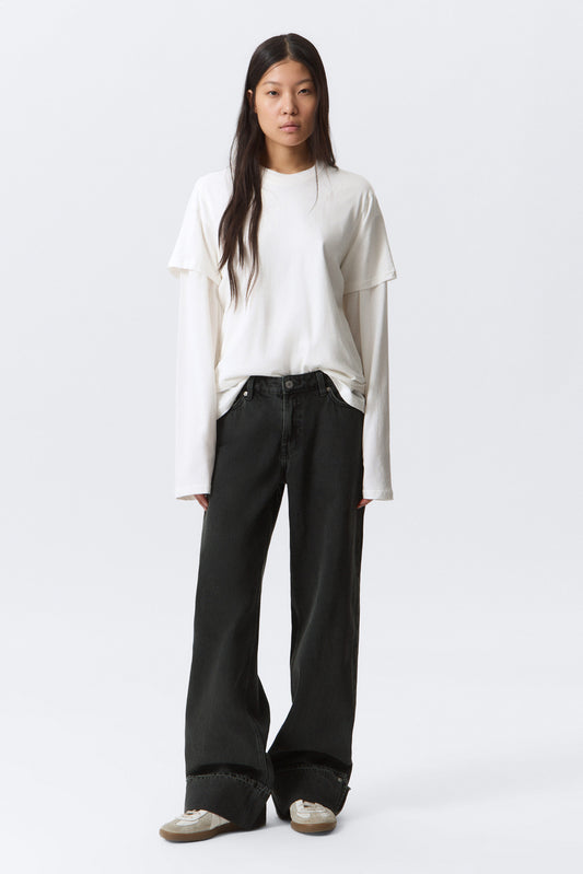 Ample Low Waist Loose Wide Leg Jeans