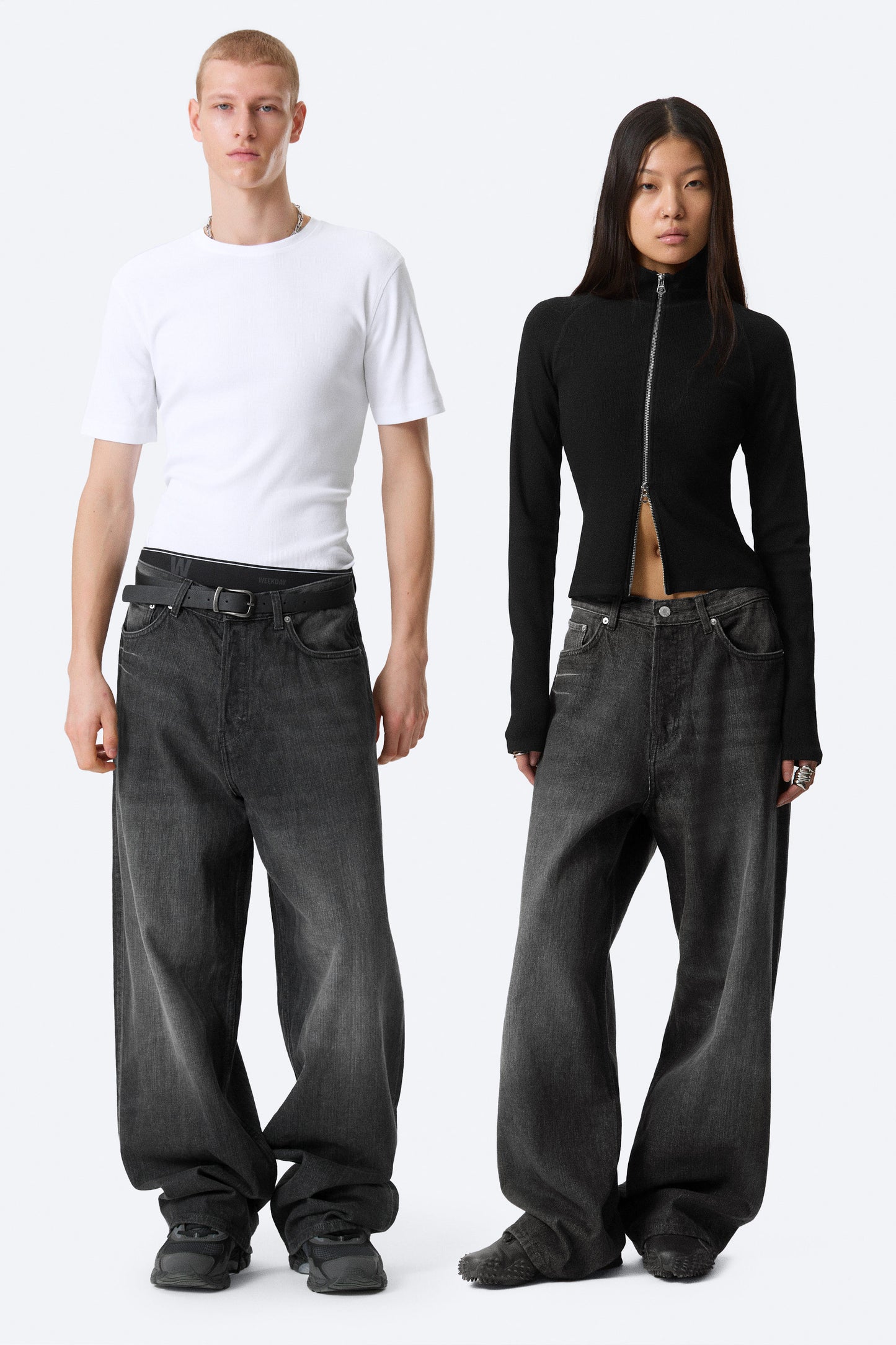 Astro Mid Rise Loose Baggy Leg Unisex Jeans