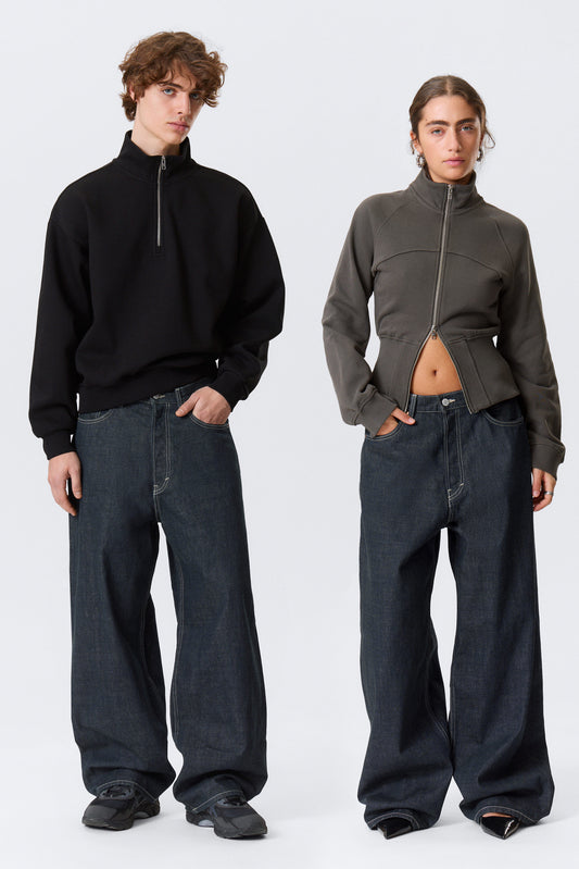 Astro Mid Rise Loose Baggy Leg Unisex Jeans