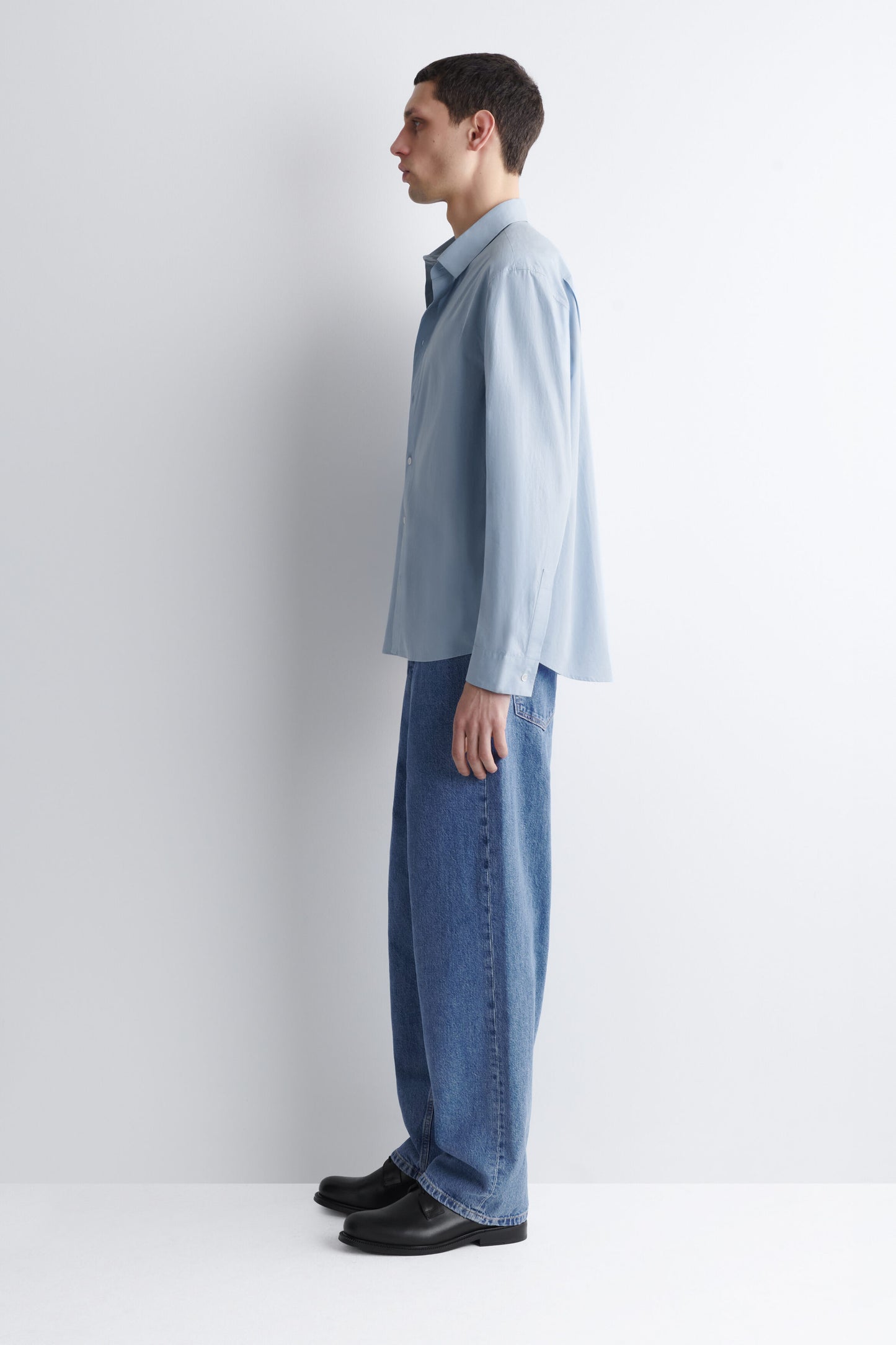 RELAXED PIMA COTTON-POPLIN SHIRT