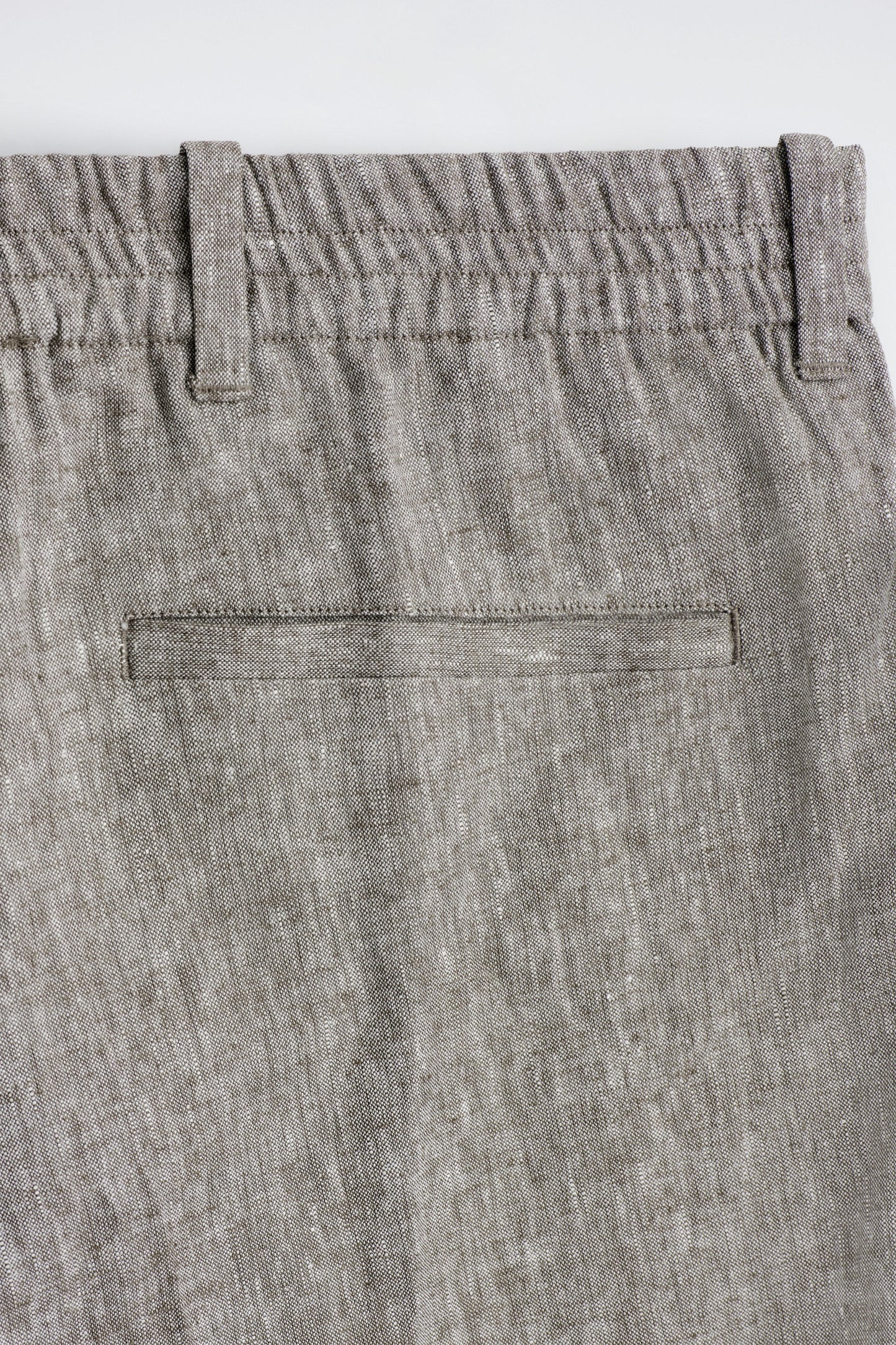 LINEN RELAXED-FIT STRAIGHT-LEG TROUSERS