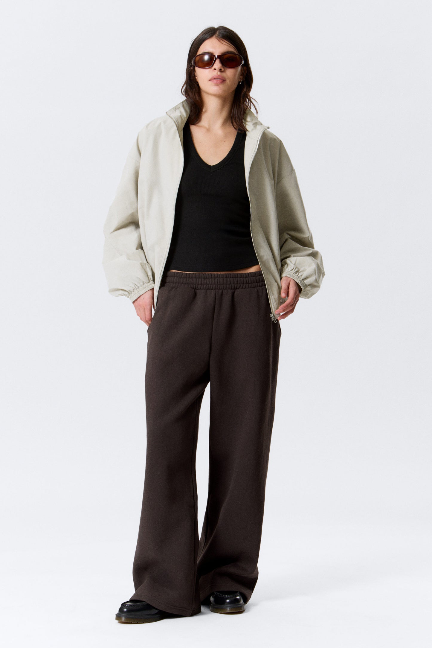 Lange, schwere Sweatpants in lockerer Passform