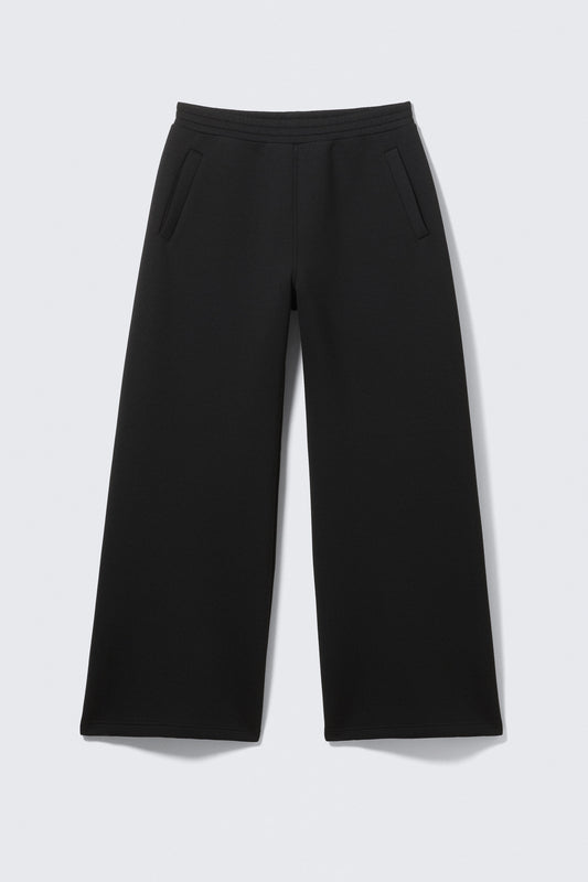 Lockere Scuba-Jogginghose mit weitem Bein