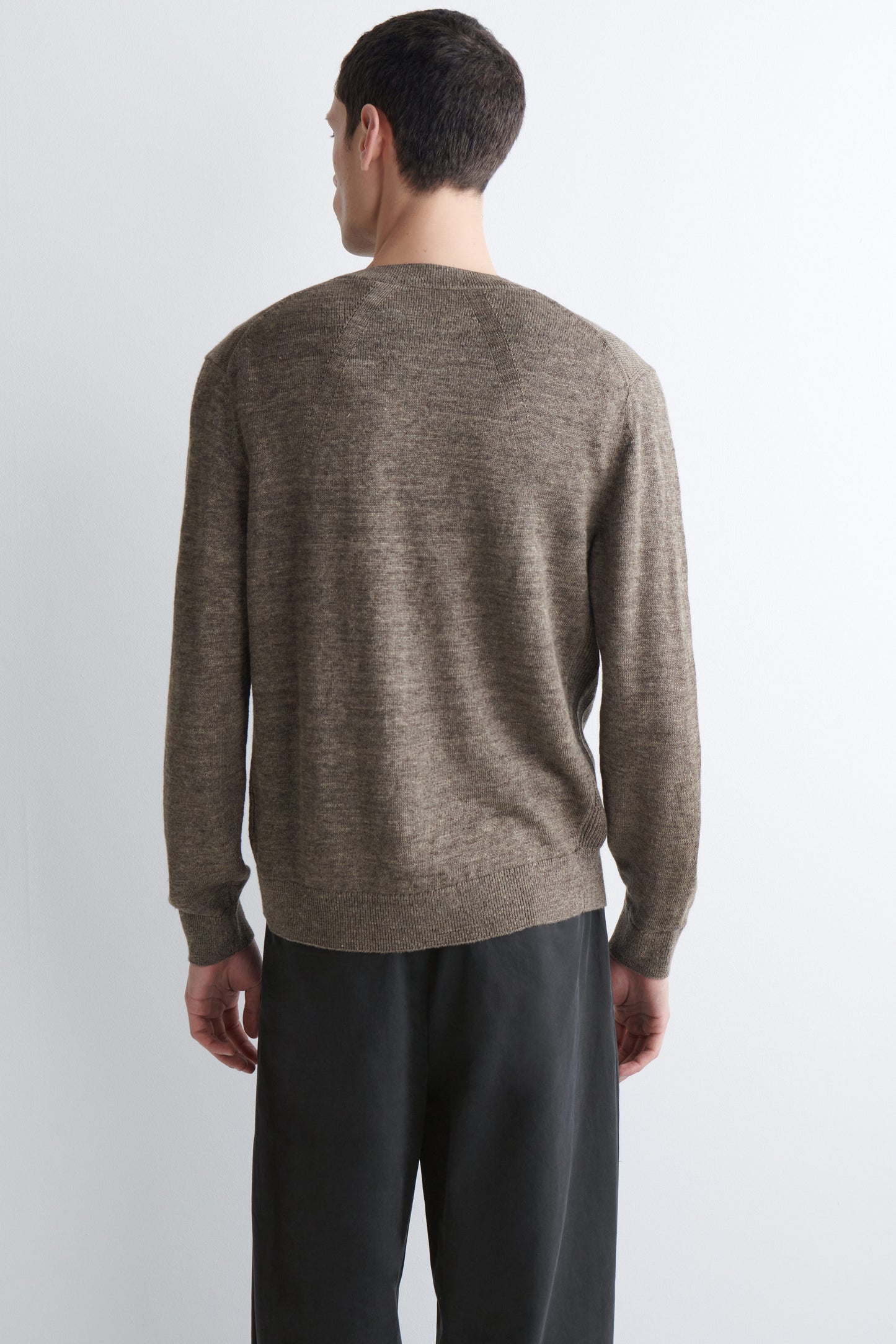 KNITTED LINEN CARDIGAN