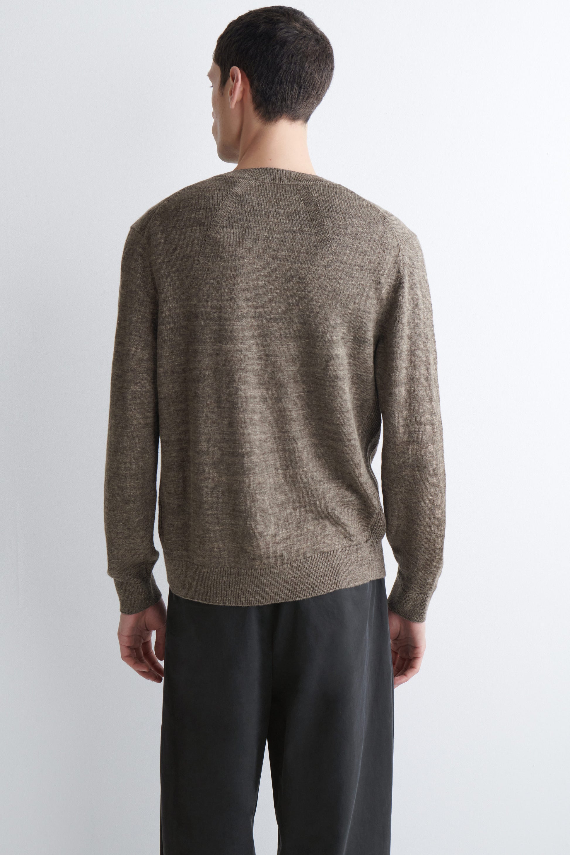 KNITTED LINEN CARDIGAN