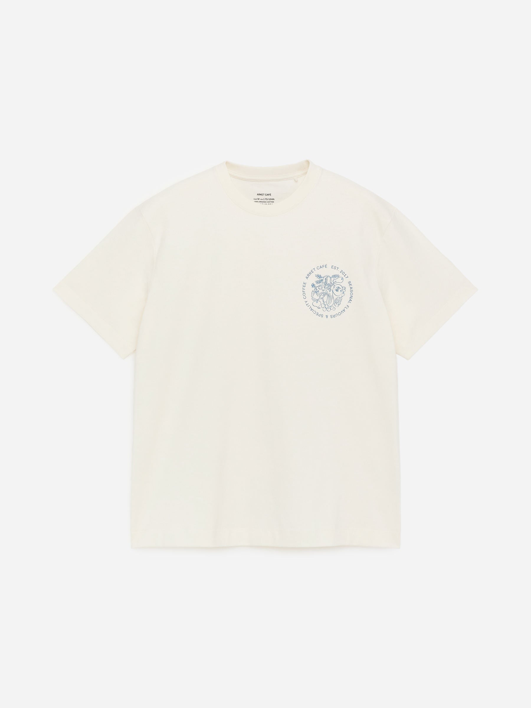 ARKET CAFÉ T-Shirt mit Print-Weiß-17985