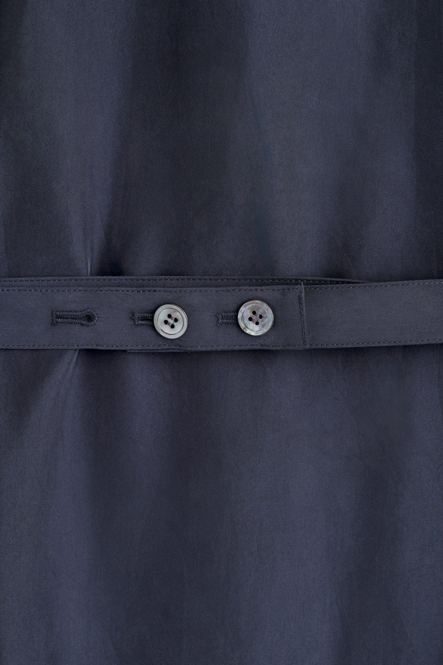 GATHERED CRINKLED-SILK MIDI SHIRT DRESS