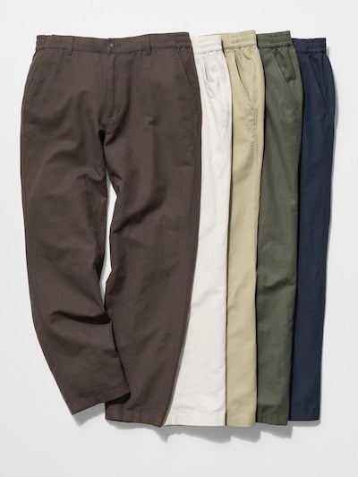 Linen Blend Relaxed Trousers